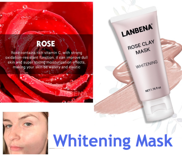 rose clay whitening mask