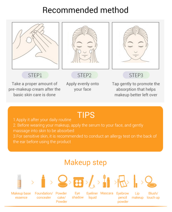how to use lanbena vitamin c makeup base