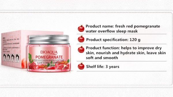 bioaqua pomegranate night mask ingredients