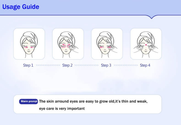 how to use wonder dark circle eye cream