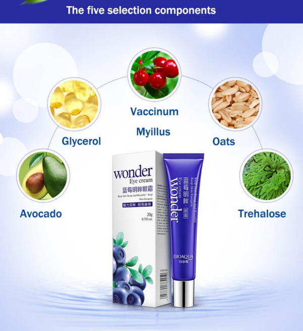 wonder dark circle eye cream ingredients