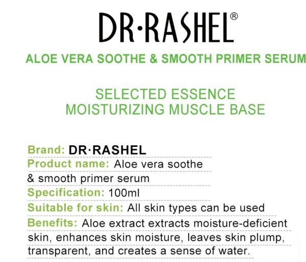 ingredients of dr rashel face aloe vera serum