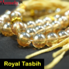 golden crystal tasbih 33 beads