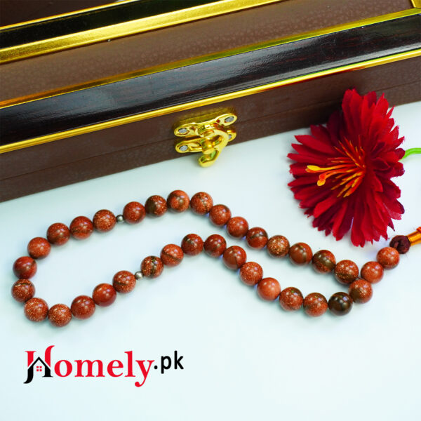 Sun Stars Stone Tasbeeh 33 Beads With Box - Image 2