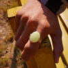 Jugnu stone ring for men