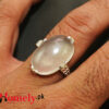 moon stone silver ring
