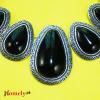 antigue jewellery black agate