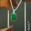 green aqeeq locket