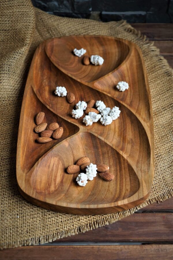 Nuts Wooden food Tray image 4