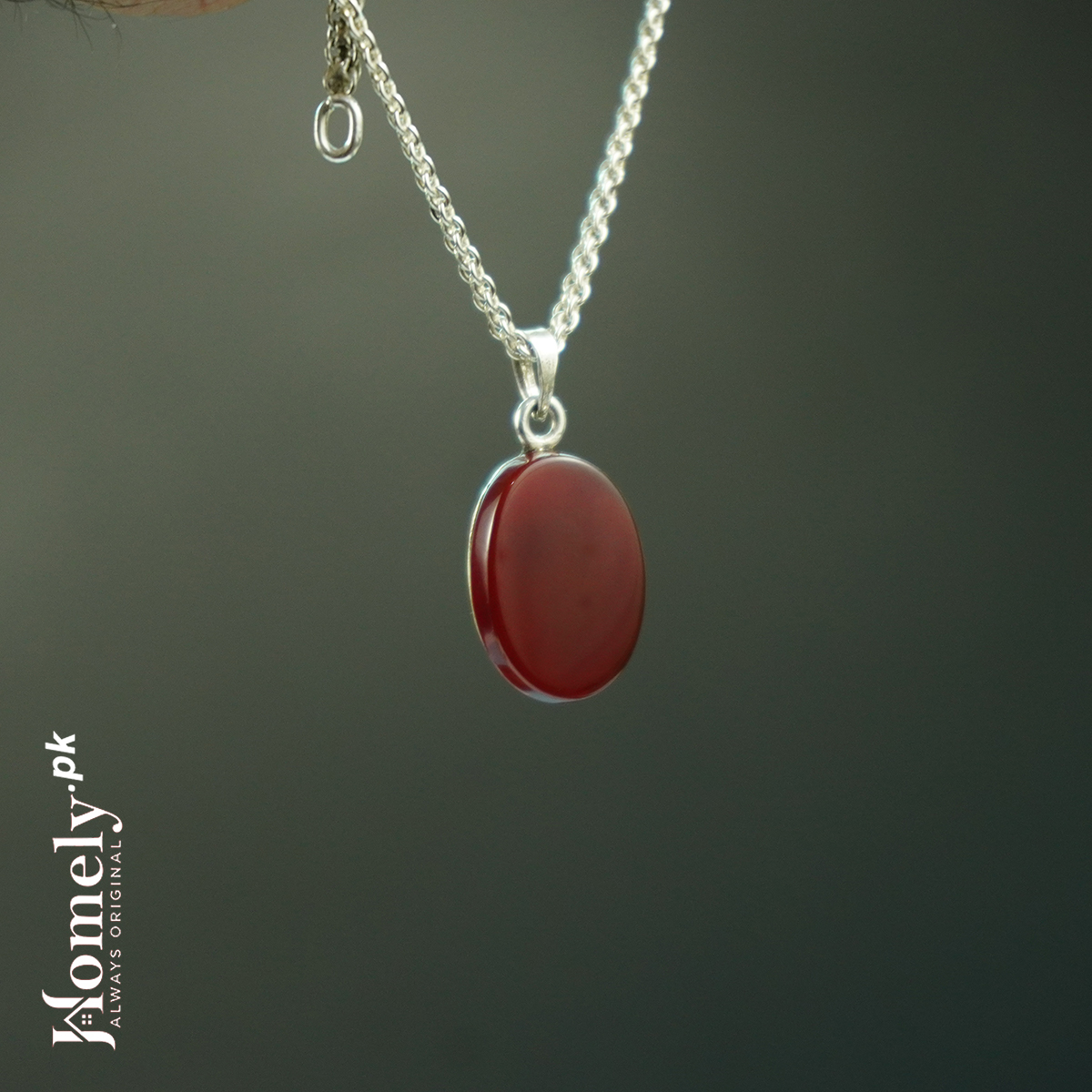 Yamni Aqeeq Traditional Locket Silver