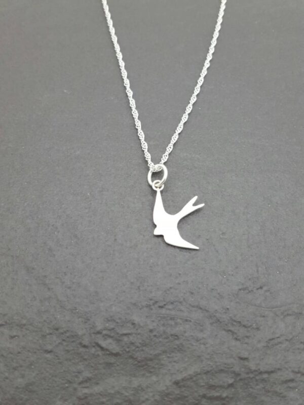 Diving Bird Beautiful Sterling Silver Locket