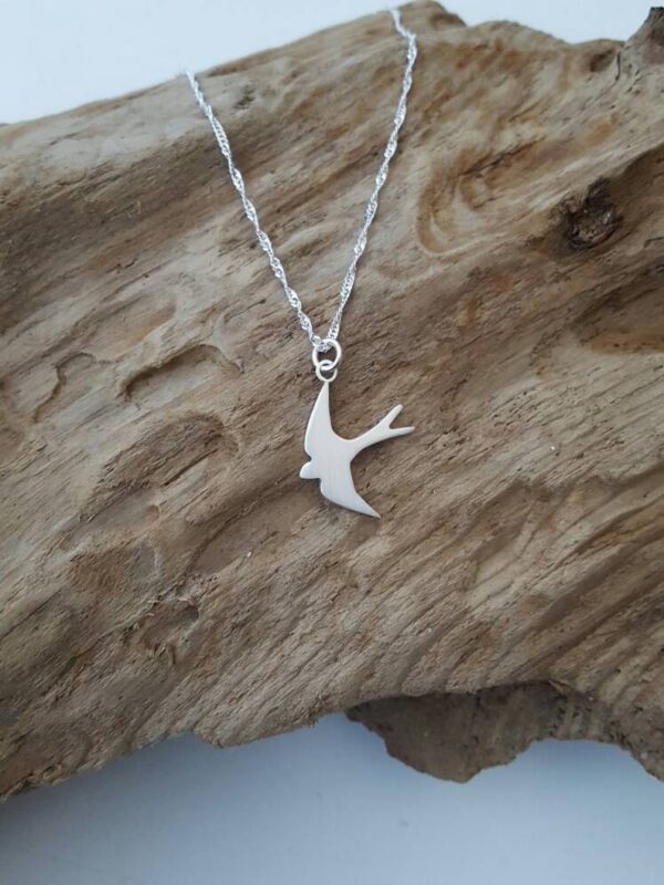 Diving Bird Beautiful Sterling Silver Locket