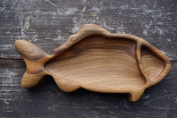 Fish Wooden Tray for Food image 1