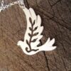 pigeon of peace silver locket