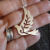 pigeon of peace silver locket