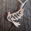 pigeon of peace silver locket