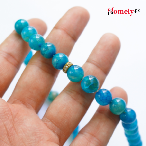 blue aqeeq blue agate rosary tasbeeh