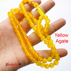 zard aqeeq tasbeeh yellow agate rosary