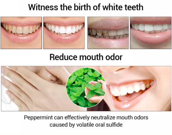 Effects on teeth by using LA PERCA teeth whitening essence