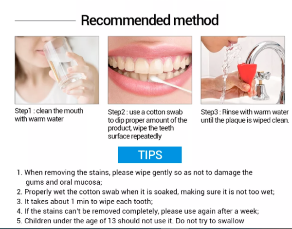 Recommed method of using LA PERCA Teeth Essence