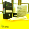 LA PERCA teeth whitening essence box with instructions and cottons swabs